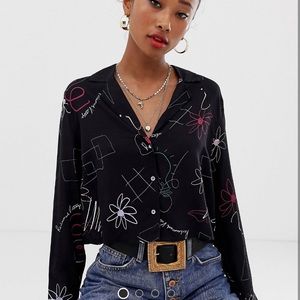 Reclaimed vintage crop shirt